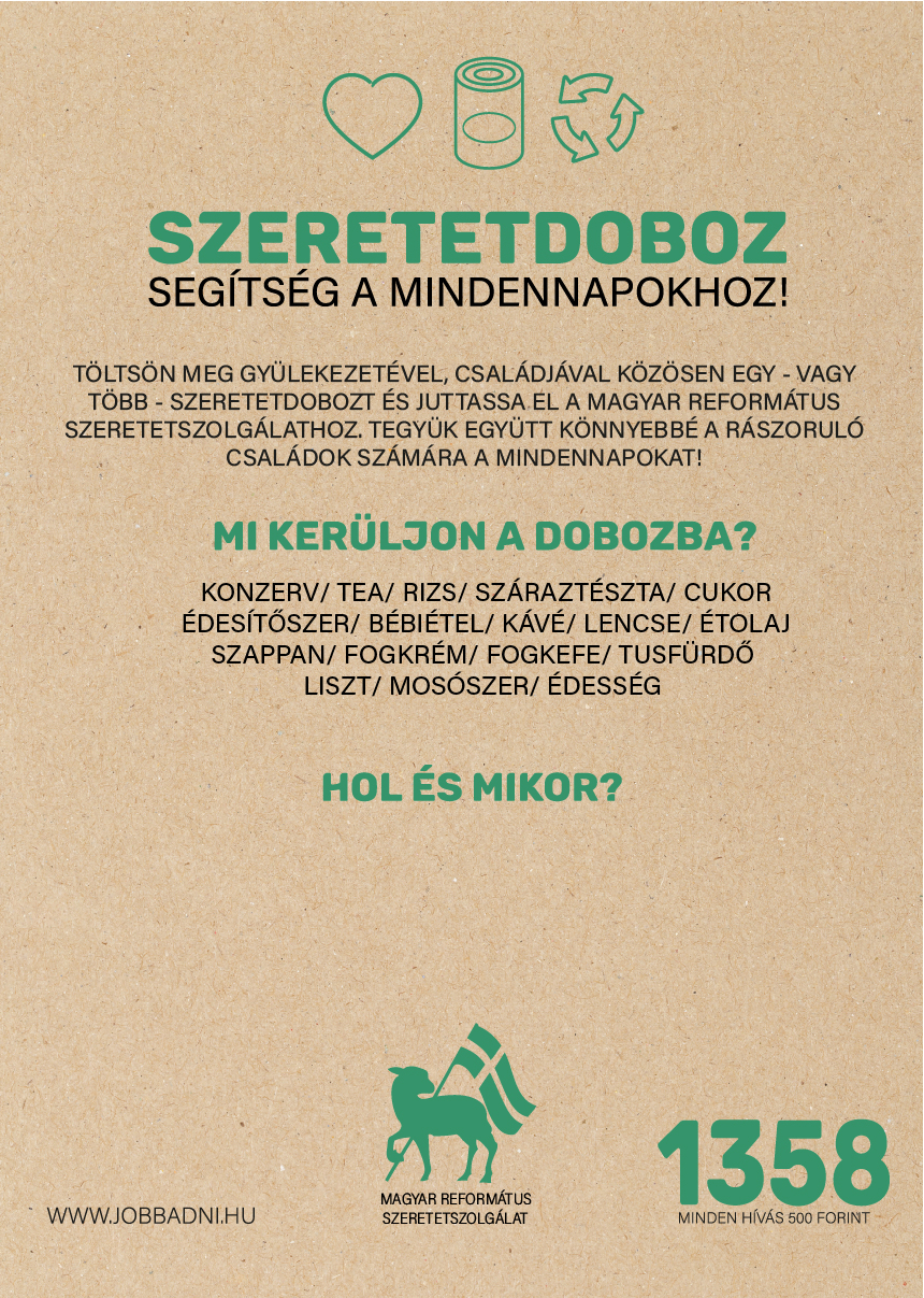 Read more about the article „a jókedvű adakozót szereti az Isten”. (2Kor 9,7)