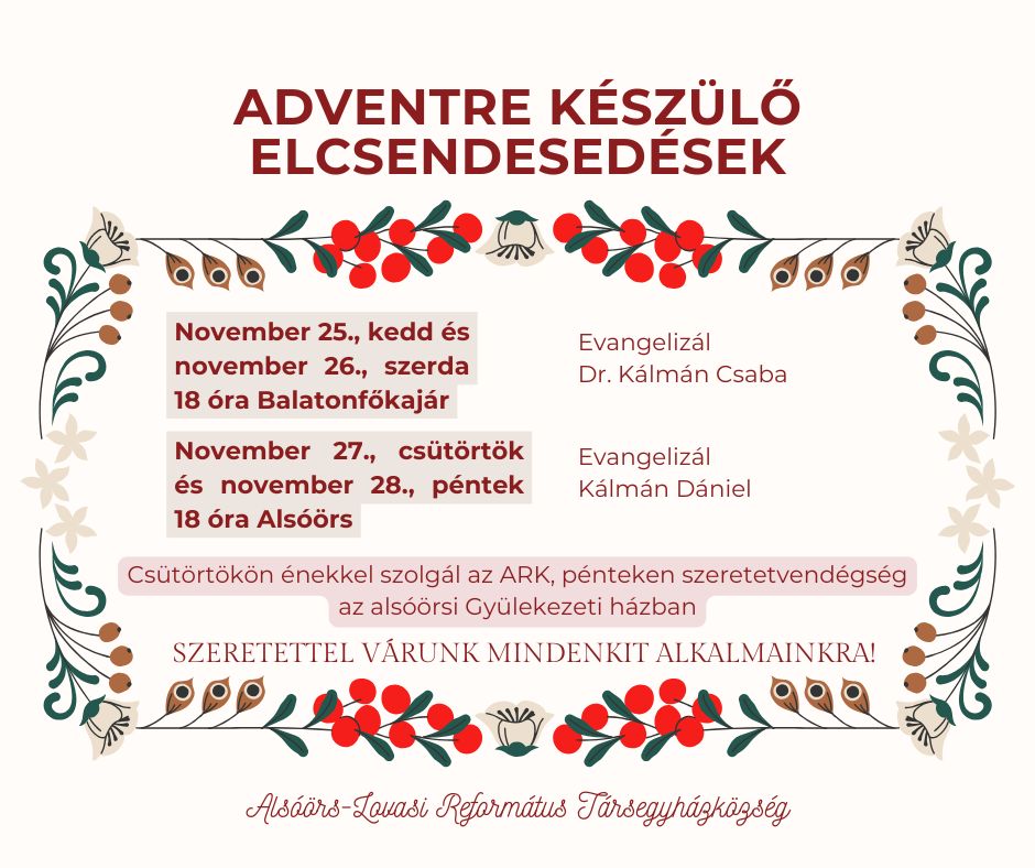 Adventi elcsendesedések